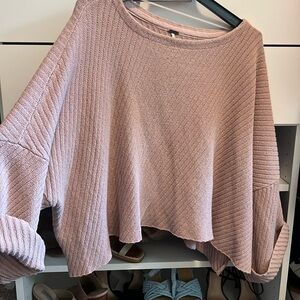 Free people pink sweater